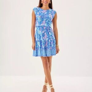 🆕 Lilly Pulitzer DANVILLE 👗 in “Sunwashed Blue Citrus” MSRP $168 NWT sz XL